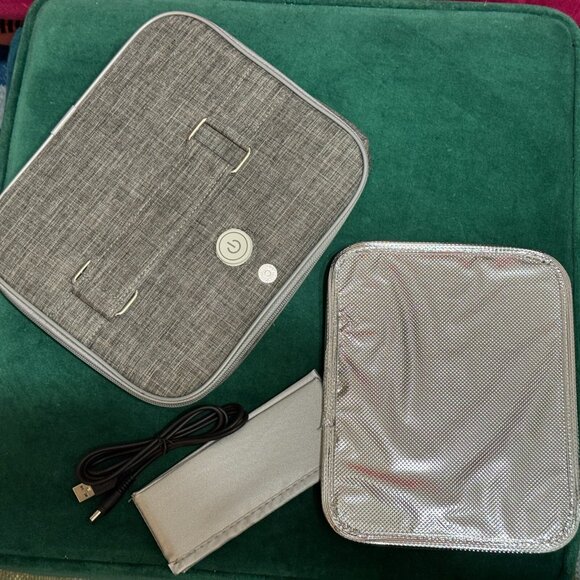 SecureBrite Portable UV-C Light Sanitizer Bag, Collapsible, Heather Grey - Picture 9 of 16